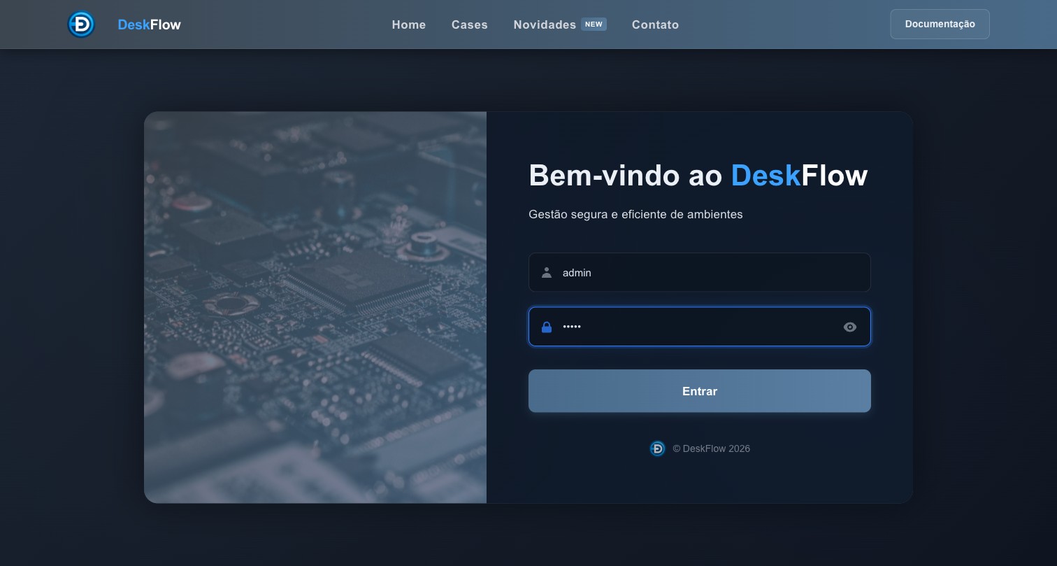Login com credenciais preenchidas