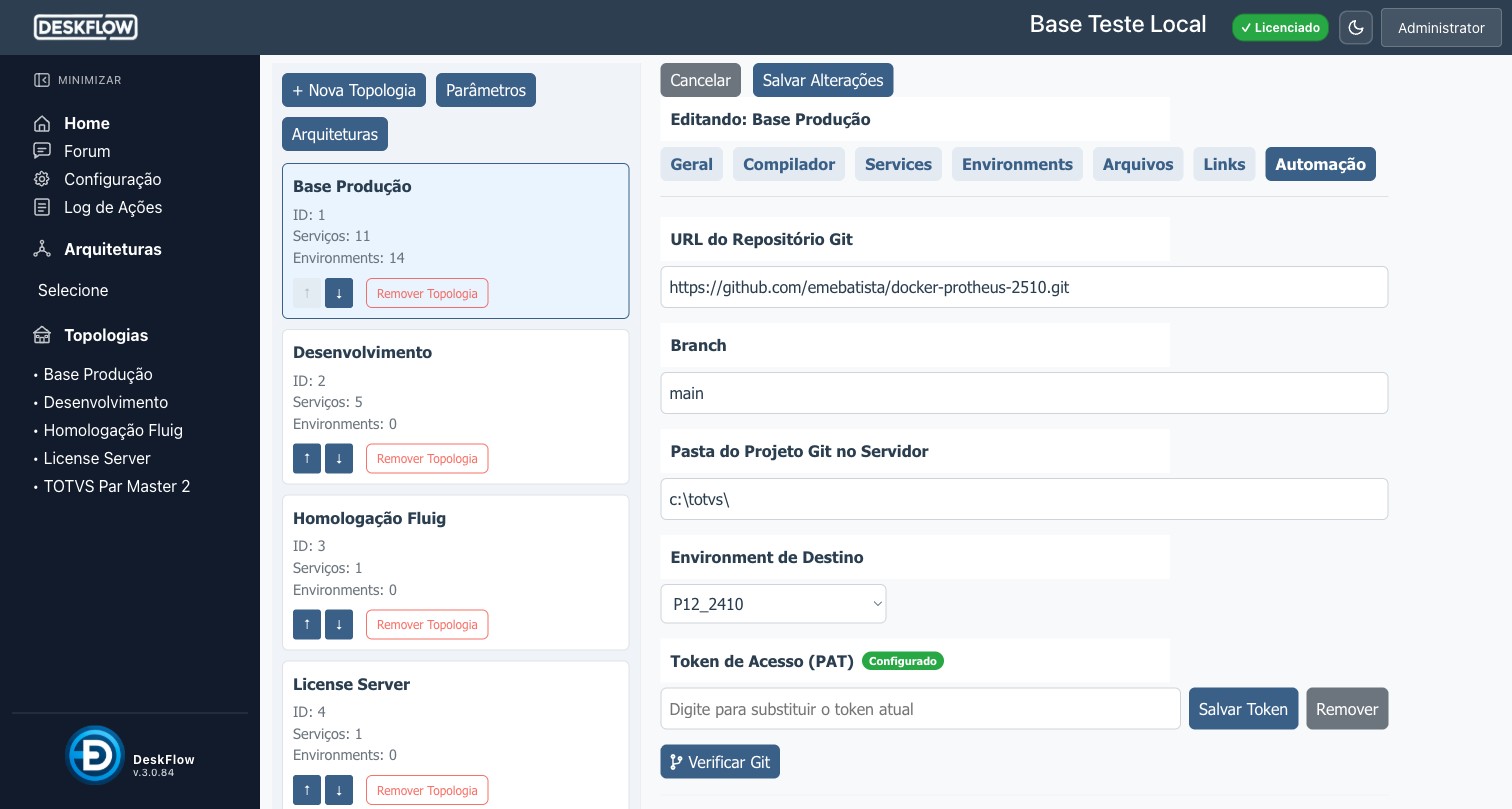 Configuração de Automação Git